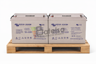 Pack 2 bater�as Victron 12 Voltios 265 Amperios Solar | Bater�a GEL Deep Cycle BAT412126101